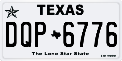 TX license plate DQP6776