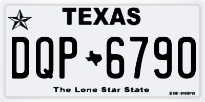 TX license plate DQP6790