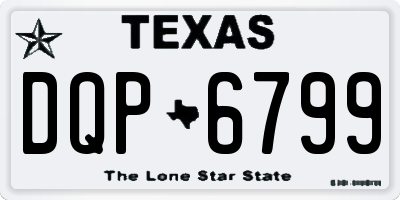 TX license plate DQP6799