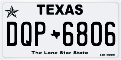 TX license plate DQP6806