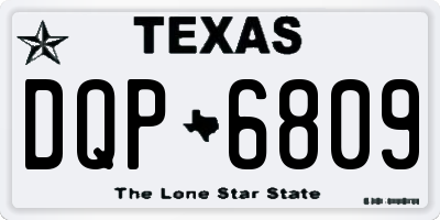 TX license plate DQP6809