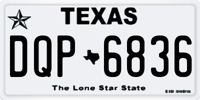 TX license plate DQP6836