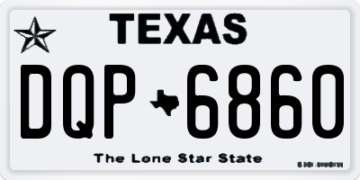 TX license plate DQP6860