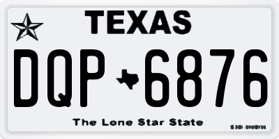TX license plate DQP6876