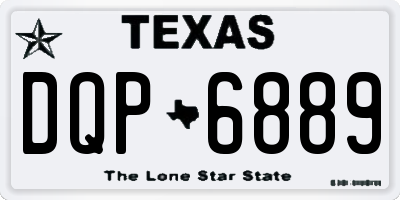 TX license plate DQP6889