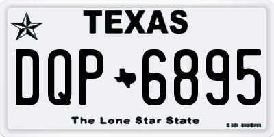 TX license plate DQP6895