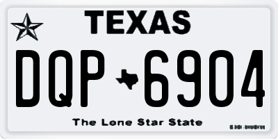TX license plate DQP6904