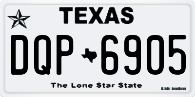 TX license plate DQP6905