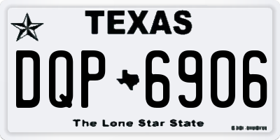 TX license plate DQP6906