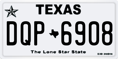 TX license plate DQP6908