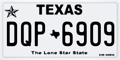 TX license plate DQP6909