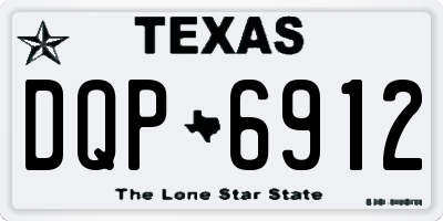 TX license plate DQP6912