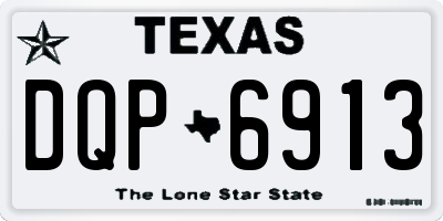 TX license plate DQP6913