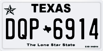 TX license plate DQP6914