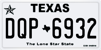 TX license plate DQP6932