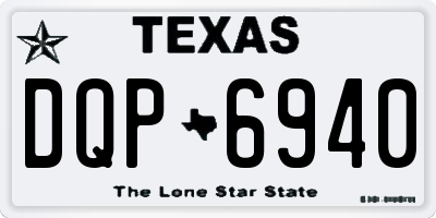 TX license plate DQP6940