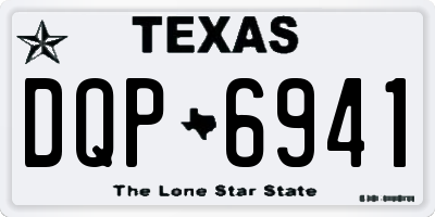 TX license plate DQP6941