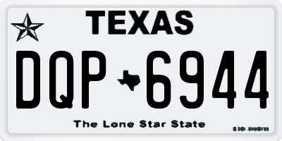 TX license plate DQP6944