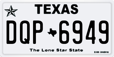 TX license plate DQP6949