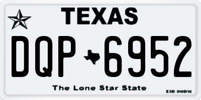 TX license plate DQP6952