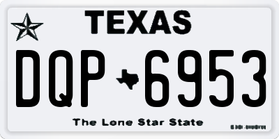TX license plate DQP6953