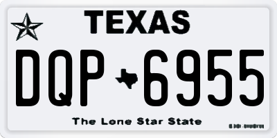 TX license plate DQP6955