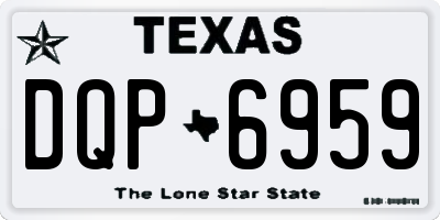 TX license plate DQP6959