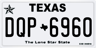 TX license plate DQP6960