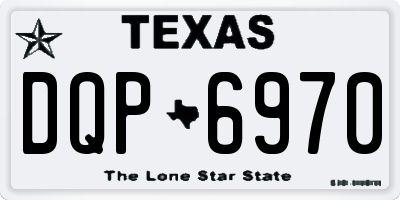 TX license plate DQP6970
