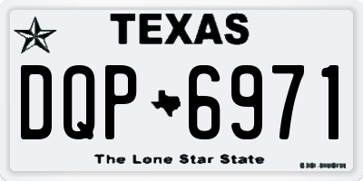 TX license plate DQP6971