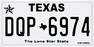 TX license plate DQP6974