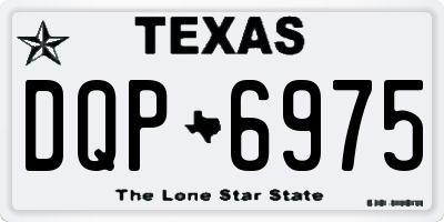 TX license plate DQP6975