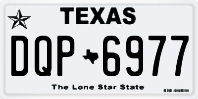 TX license plate DQP6977