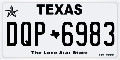 TX license plate DQP6983