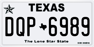 TX license plate DQP6989