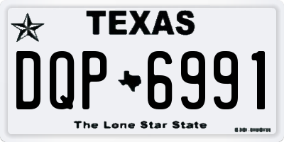TX license plate DQP6991