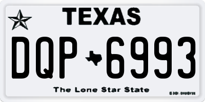 TX license plate DQP6993