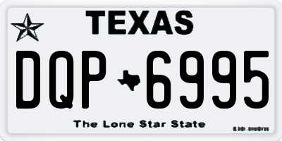 TX license plate DQP6995