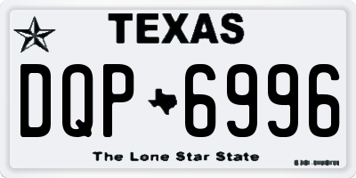 TX license plate DQP6996