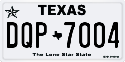 TX license plate DQP7004