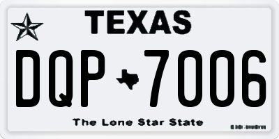 TX license plate DQP7006