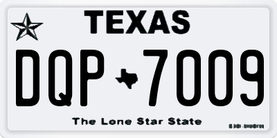 TX license plate DQP7009