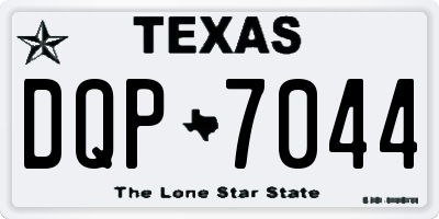 TX license plate DQP7044