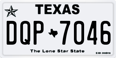 TX license plate DQP7046