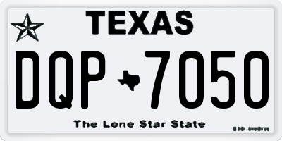 TX license plate DQP7050