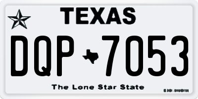 TX license plate DQP7053