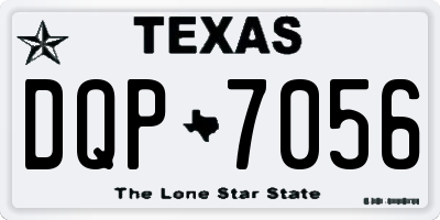 TX license plate DQP7056
