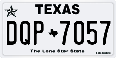 TX license plate DQP7057