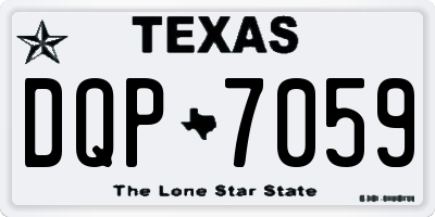 TX license plate DQP7059
