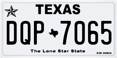 TX license plate DQP7065